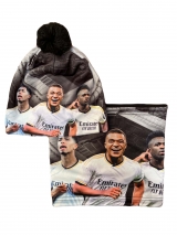 Komplet czapka komin MBAPPE VINICIUS BELLINGHAM szary