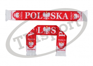 szalik drukowany POLSKA dwustronny wzór DR-3