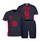 strój sportowy PEDRI Barcelona czarny BIG