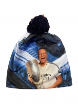 czapka zimowa MBAPPE pompon niebieska
