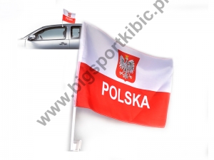 flaga POLSKA samochodowa