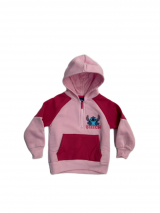 bluza STITCH kangur jasny róż