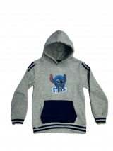 bluza STITCH kangur szara granat