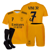 strój sportowy + getry VINICIUS JR pomarańcz BIG