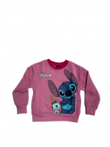 bluza STITCH pod szyję ciemny róż