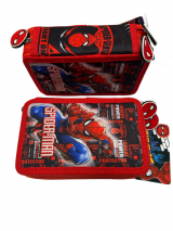 piórnik 3-komory z wyposażeniem SPIDERMAN
