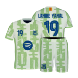 strój sportowy BARCELONA YAMAL limonka