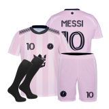strój sportowy + getry INTER MIAMI MESSI róż 2025