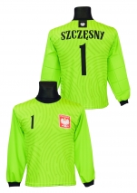 bluza bramkarska Polska SZCZĘSNY limonka