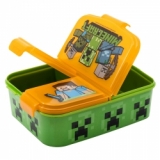 pudełko śniadaniowe MINECRAFT z przegrodami