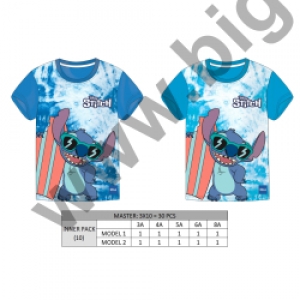 koszulka Stitch niebieska 0644