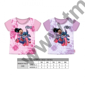 koszulka Stitch różowa 1025