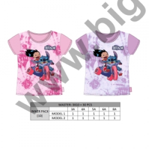 koszulka Stitch różowa 1025