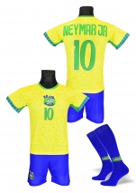 strój sportowy + getry NEYMAR Brazylia