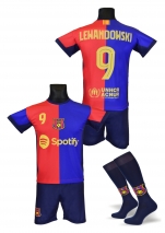 strój sportowy + getry LEWANDOWSKI Barcelona