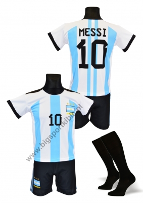 strój sportowy + getry MESSI Argentyna 