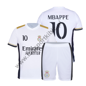 strój sportowy MBAPPE REAL biały
