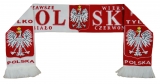 szalik POLSKA dwustronny dziany z elastanem wzór E1