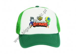 czapka BRAWL STARS z daszkiem dziecięca zielona D7
