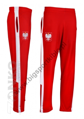 spodnie dresowe POLSKA czerwone  (PL-01)