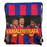 worek szkolny YAMAL LEWANDOWSKI RAPHINHA napis