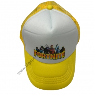 czapka FORTNITE z daszkiem dziecięca żółta 