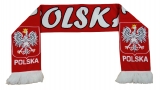 szalik POLSKA dwustronny dziany z elastanem wzór E3