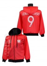 bluza sportowa Polska LEWANDOWSKI - wzór 7K z kapturem