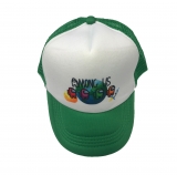 czapka AMONG US z daszkiem dziecięca zielona D16