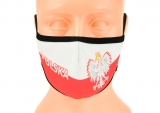 maska ochronna na twarz POLSKA biało-czerwona ROZMIAR L wzór M59