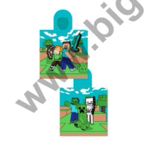 poncho MINECRAFT mikrofibra
